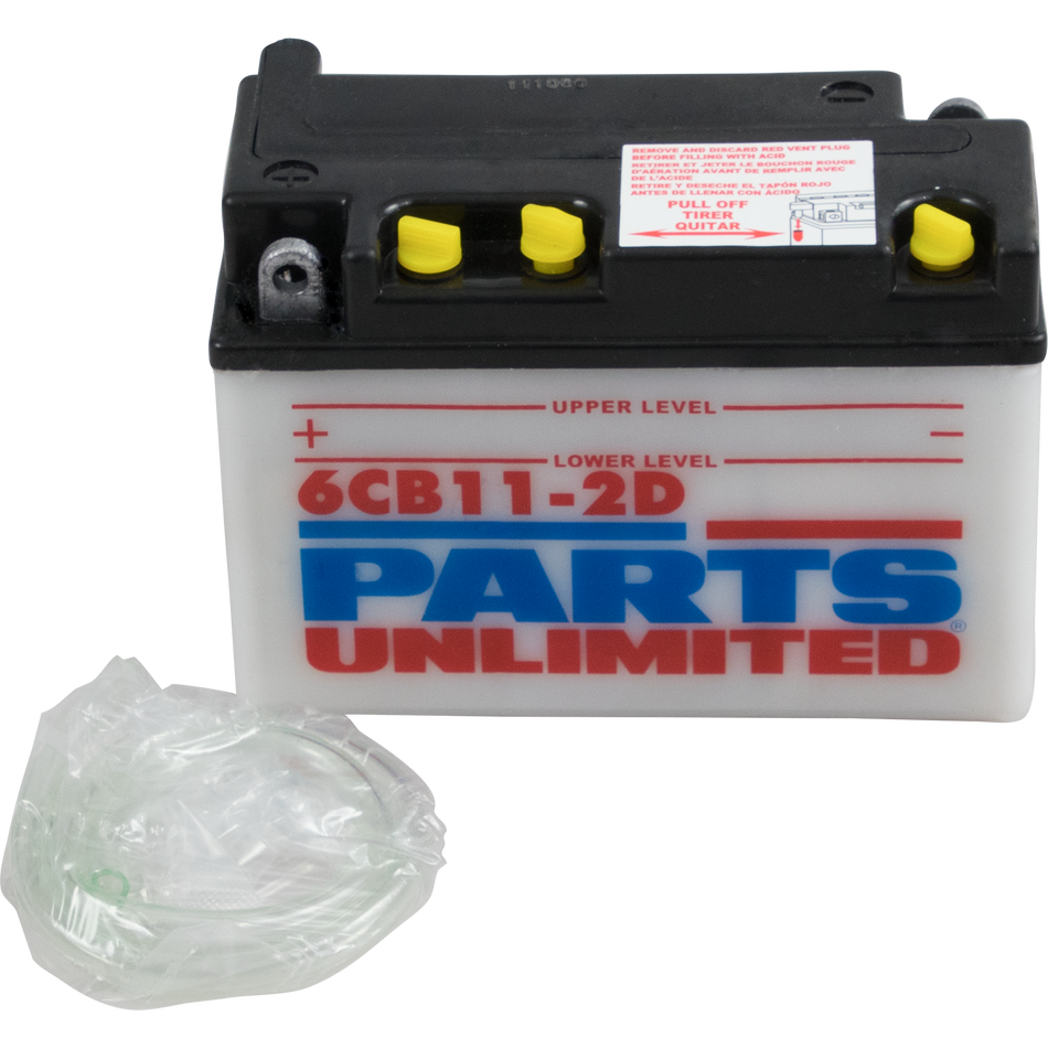 Parts Unlimited Conventional Battery 6cb112d