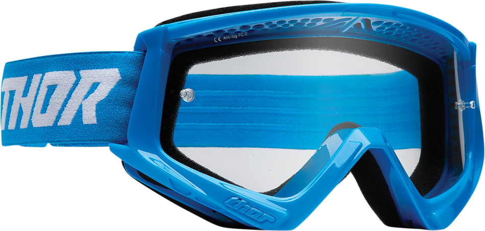 THOR Combat Goggles - Racer - Blue/White 2601-2708