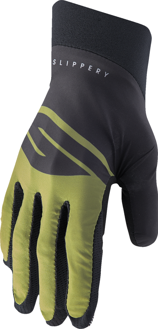 SLIPPERY Flex Lite Gloves - Olive/Black - Small 3260-0475