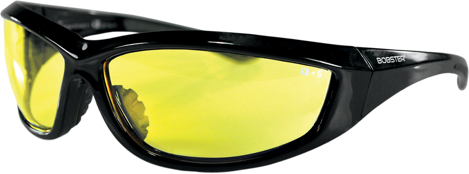 BOBSTER Charger Sunglasses - Gloss Black - Yellow ECHA001Y