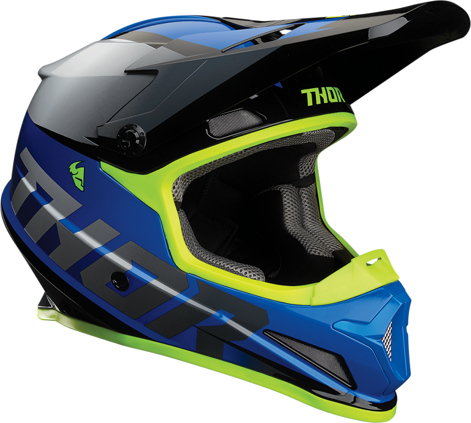 THOR Sector Helmet - Fader - Blue/Black - 4XL 0110-6788