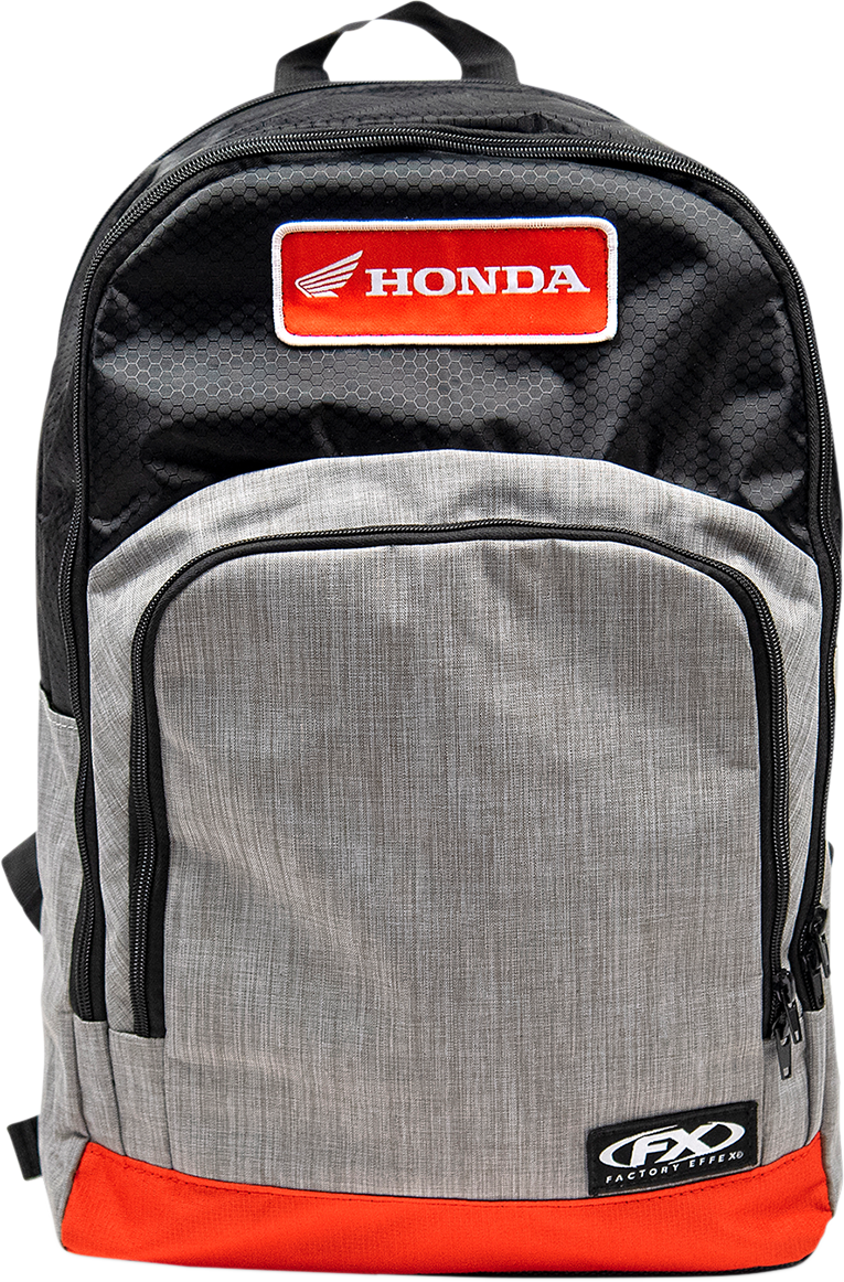 FACTORY EFFEX Honda Standard Backpack - Black/Gray/Red 23-89310