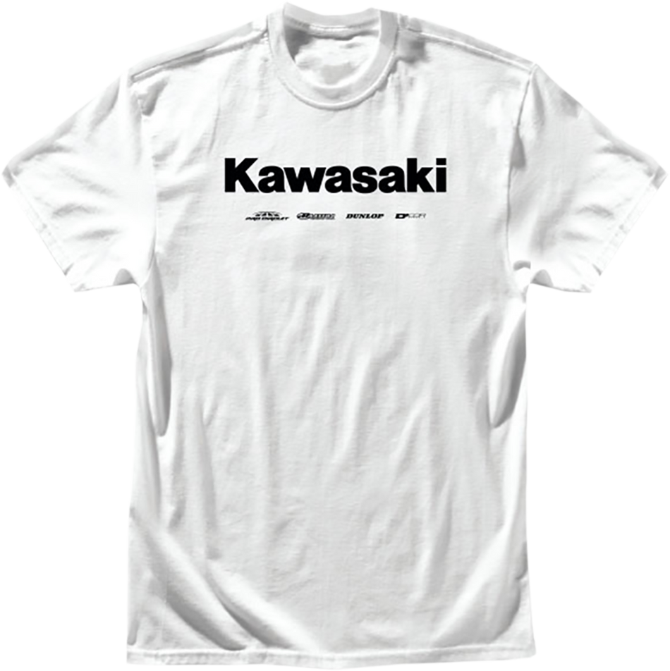 D'COR VISUALS Kawasaki Racing T-Shirt - White - Medium 80-120-2