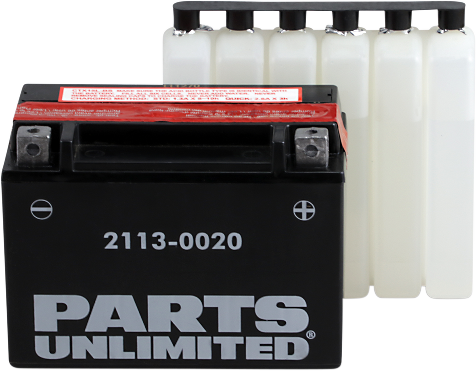 Parts Unlimited Agm Battery - Ytx15l-Bs .66 L Ctx15l-Bs