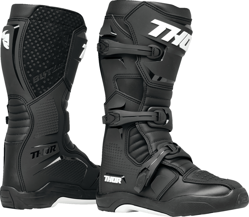 THOR Blitz XR Boots - Black/White - Size 9 3410-3075