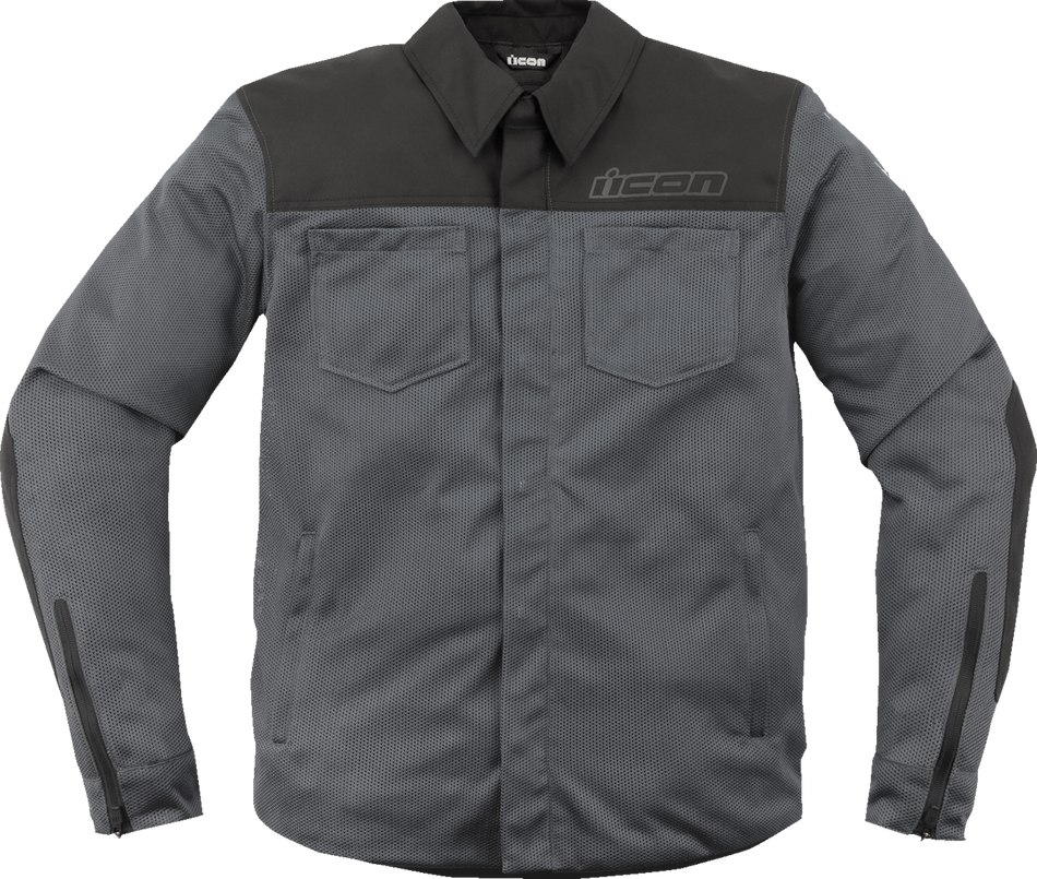 ICON Upstate Mesh CE Jacket - Gray - Medium 2820-6224