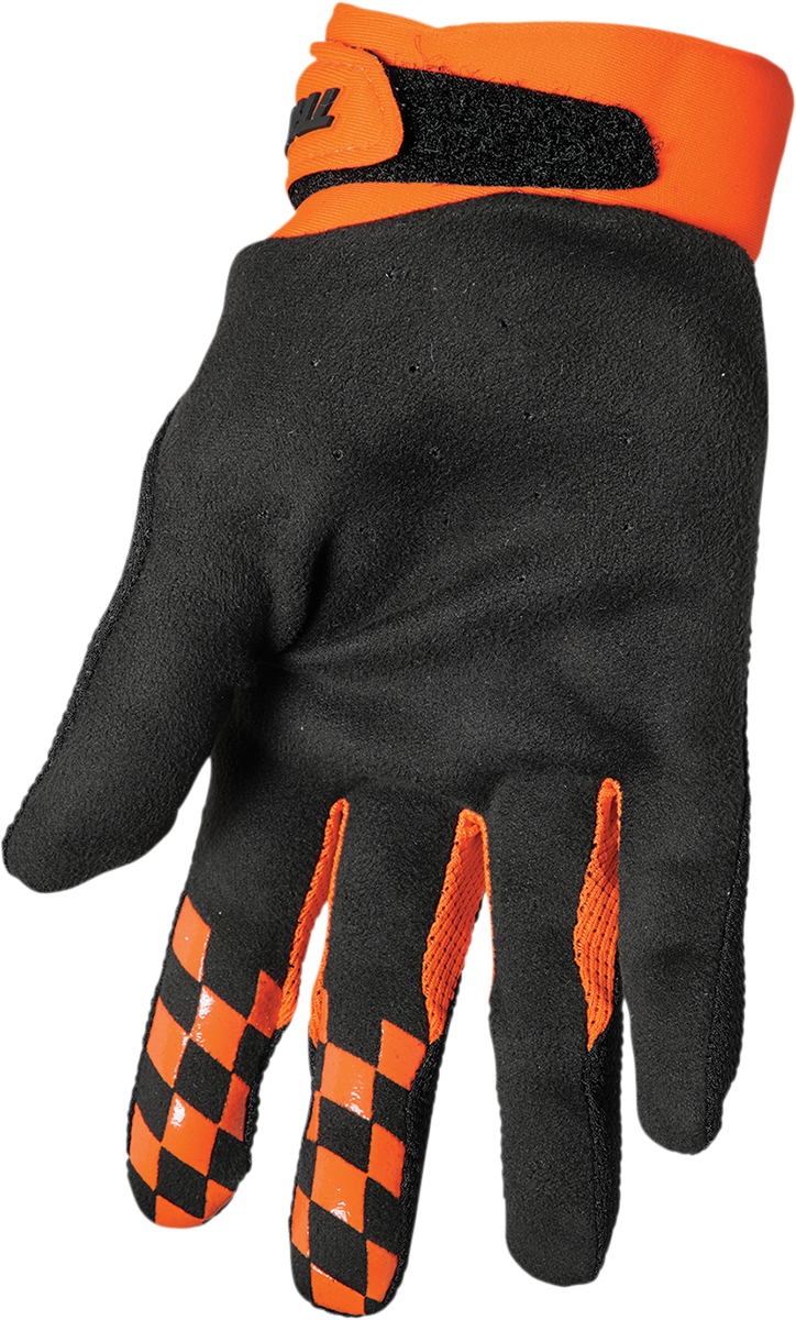 THOR Draft Gloves - Black/Orange - Large 3330-6809