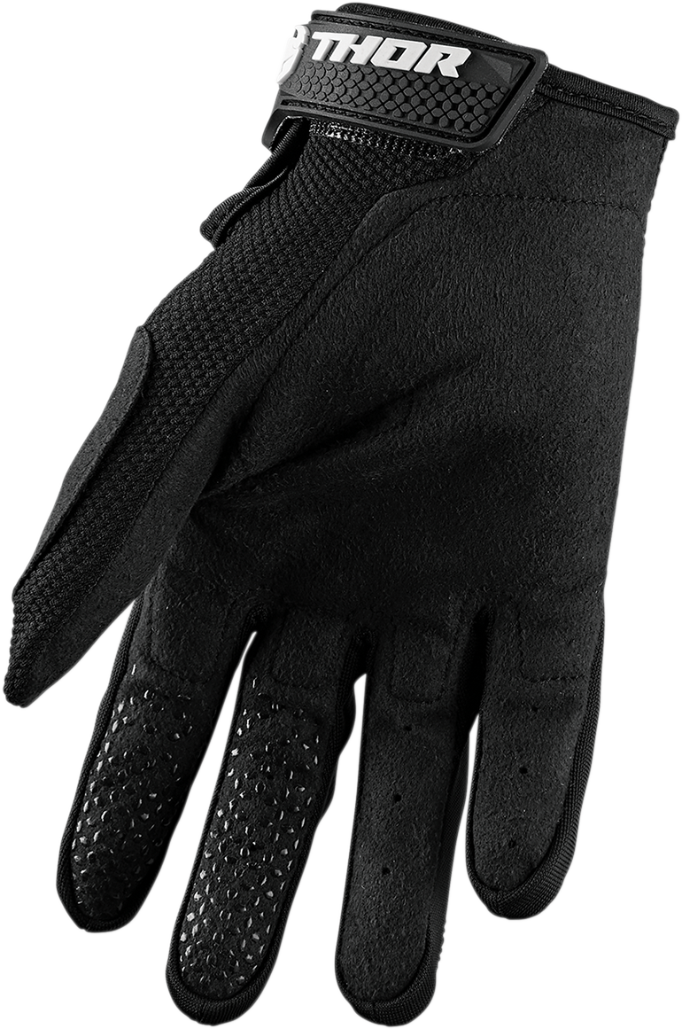 THOR Youth Sector Gloves - Black/White - Medium 3332-1514