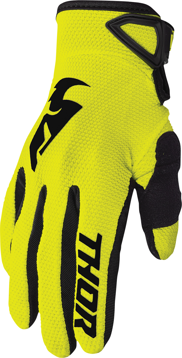 THOR Sector Gloves - Acid/Black - Small 3330-5878