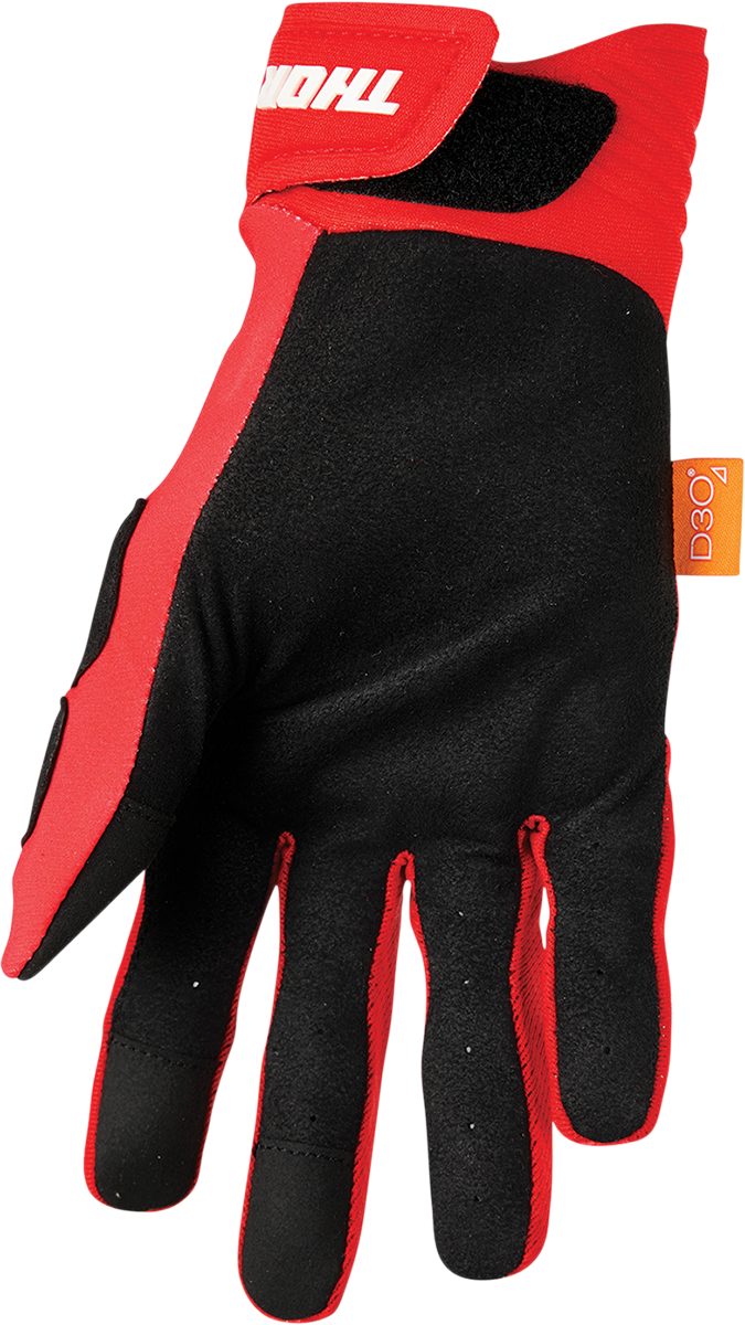 THOR Rebound Gloves - Red/White - Large 3330-6725