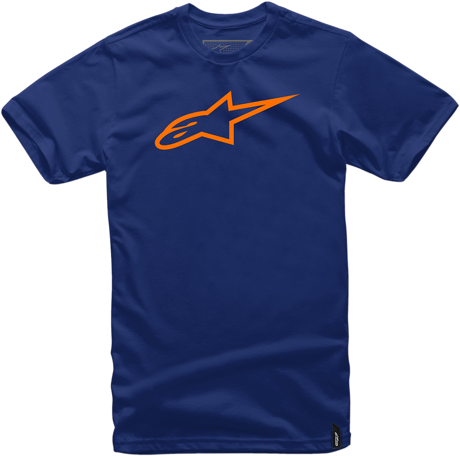ALPINESTARS Ageless T-Shirt - Navy/Orange - Large 1032720307032L