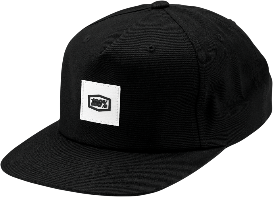 100% Lincoln Snapback Hat - Black - One Size 20088-001-01