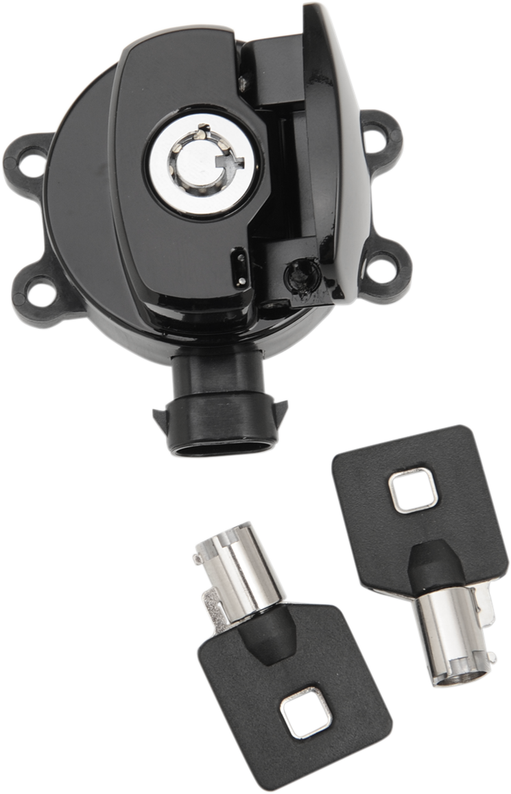 DRAG SPECIALTIES Side Hinge Ignition Switch - Gloss Black E21-0214GB