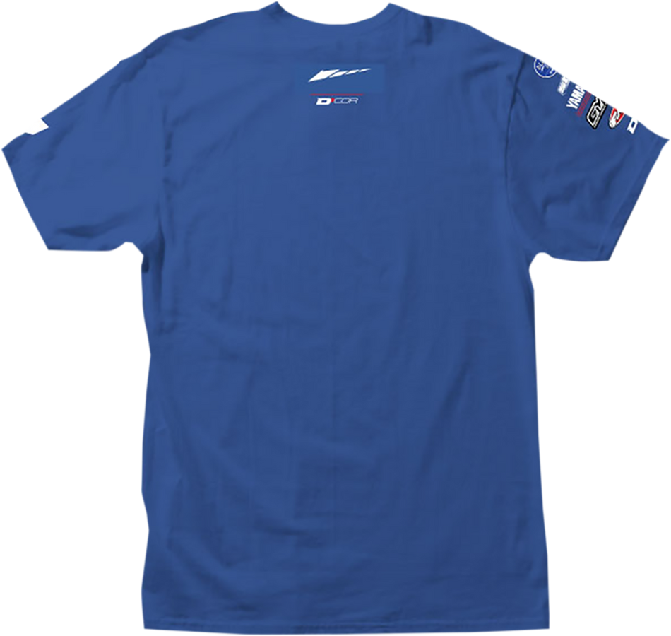 D'COR VISUALS Yamaha Racing T-Shirt - Blue - XL 80-118-4