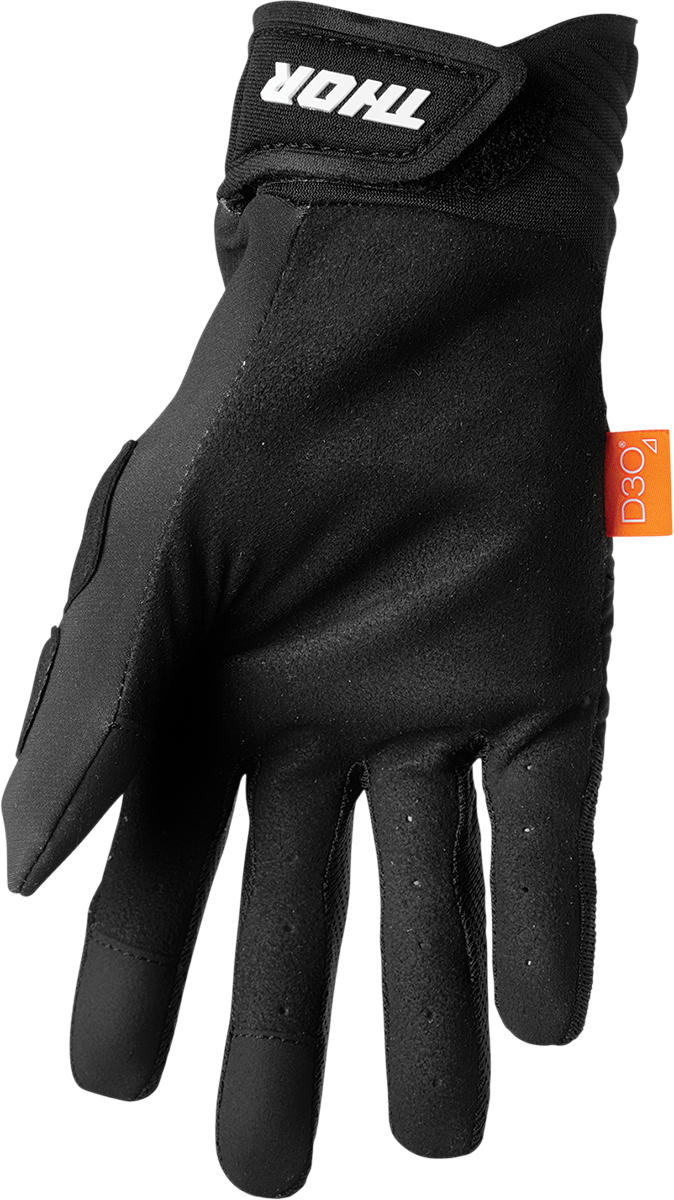 THOR Rebound Gloves - Black/White - Large 3330-6743