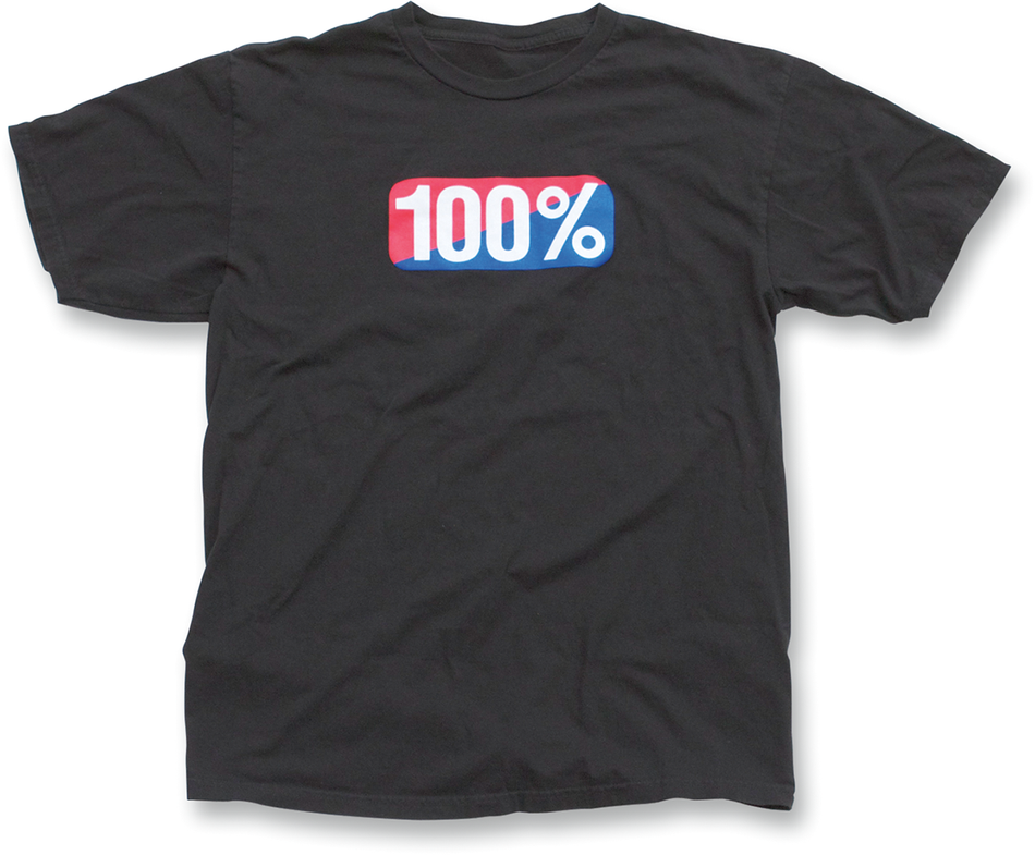 100% Classic T-Shirt - Black - Large 20000-00002