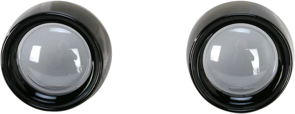 KURYAKYN Deep Dish Bezels - Black/Smoke Lens 5480