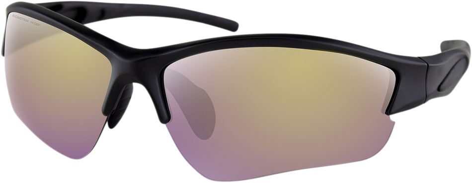 BOBSTER Rapid Sunglasses - Matte Black - Purple HD Yellow Revo Mirror BRAP001H