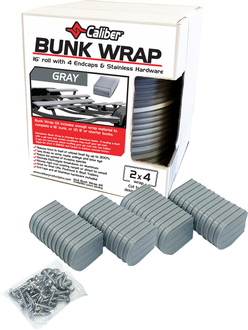 CALIBER BunkWrap Endcap - 2"x4" - Gray - 4 Pack 23051