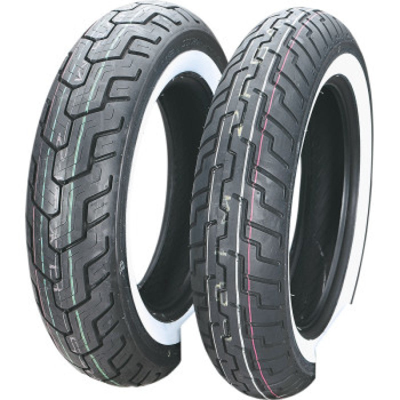 Dunlop D404 Rear Tire - 150/90-15 M/C 74H TL  - Wide Whitewall