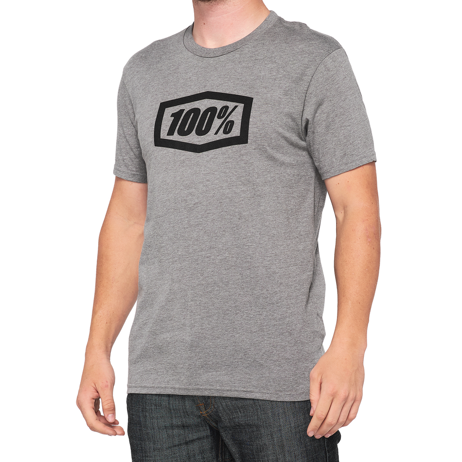 100% Icon T-Shirt - Heather Gray - Medium 20000-00026