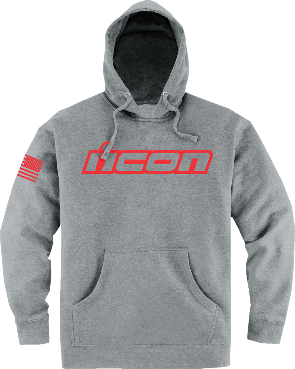 ICON Clasicon™ Hoodie - Heather Gray - Large 3050-6529