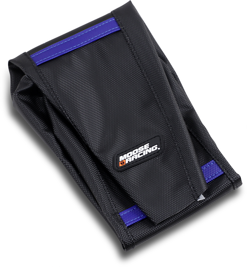 MOOSE RACING Ribbed Seat Cover - Black Cover/Blue Ribs - Husqvarna HQV45018-332