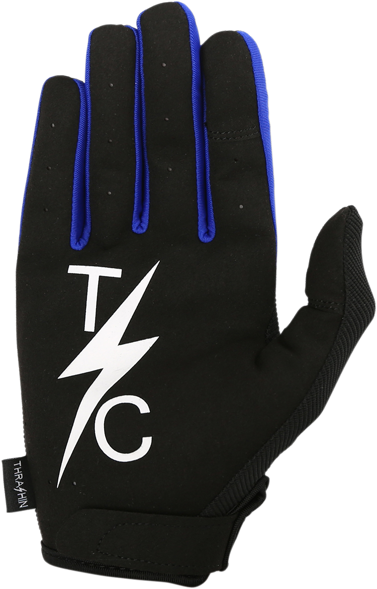 THRASHIN SUPPLY CO. Stealth Gloves - Black/Blue - Small SV1-04-08