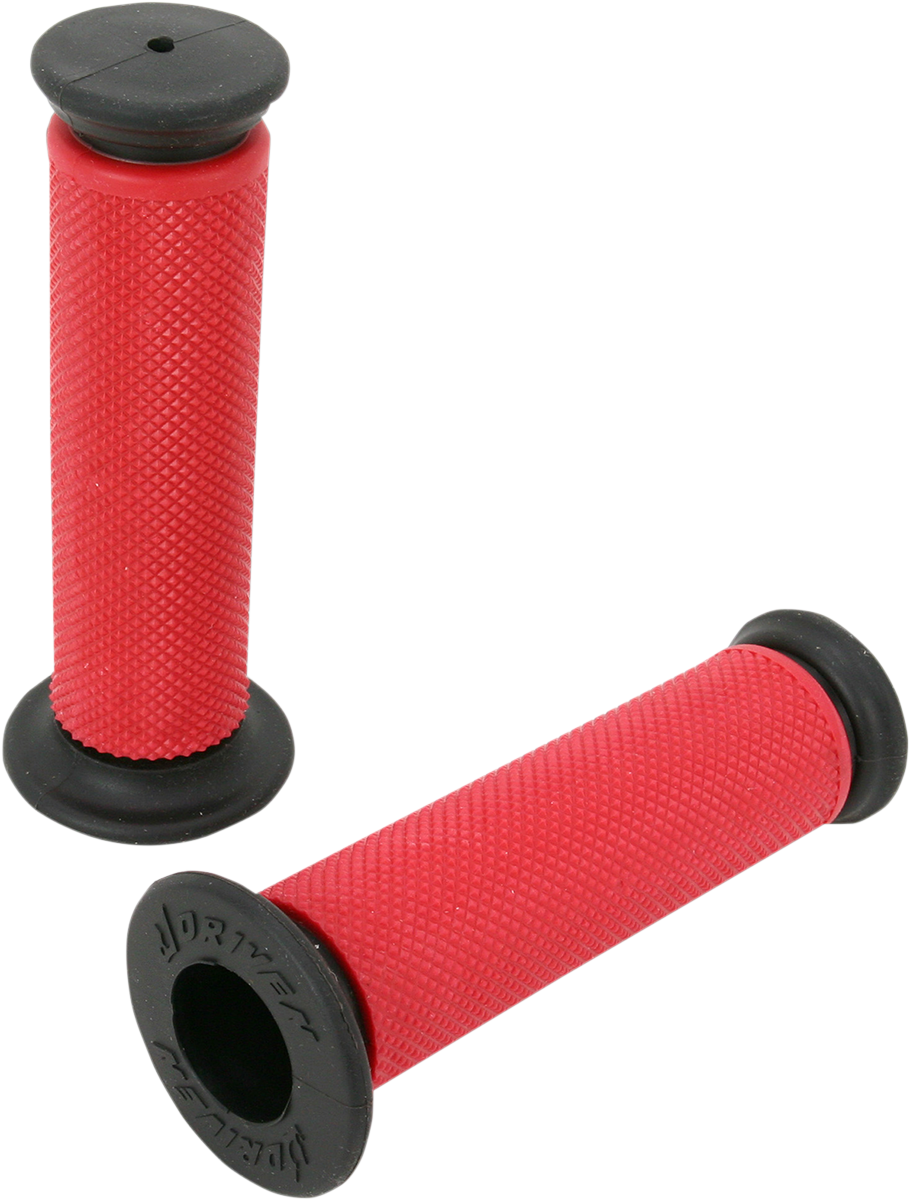 DRIVEN RACING Grips - Diamond - Closed Ends - Red D637RD