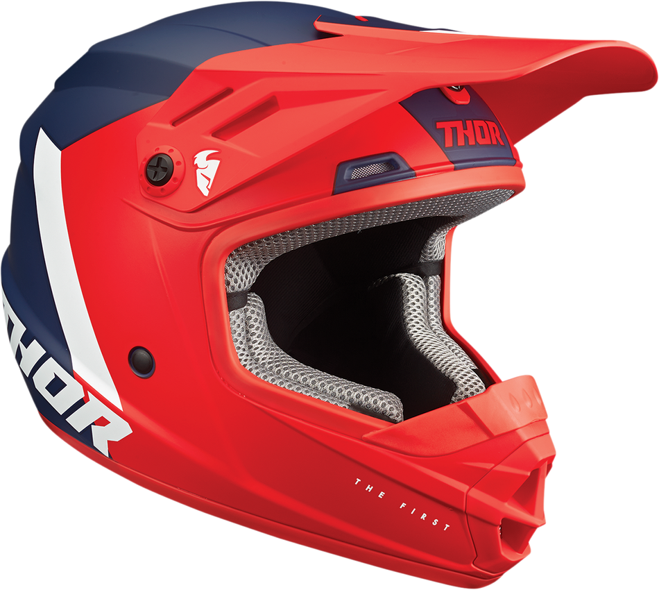 THOR Youth Sector Helmet - Chev - Red/Navy - Large 0111-1474