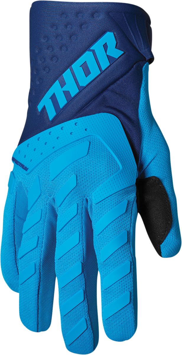 THOR Youth Spectrum Gloves - Blue/Navy - Large 3332-1606
