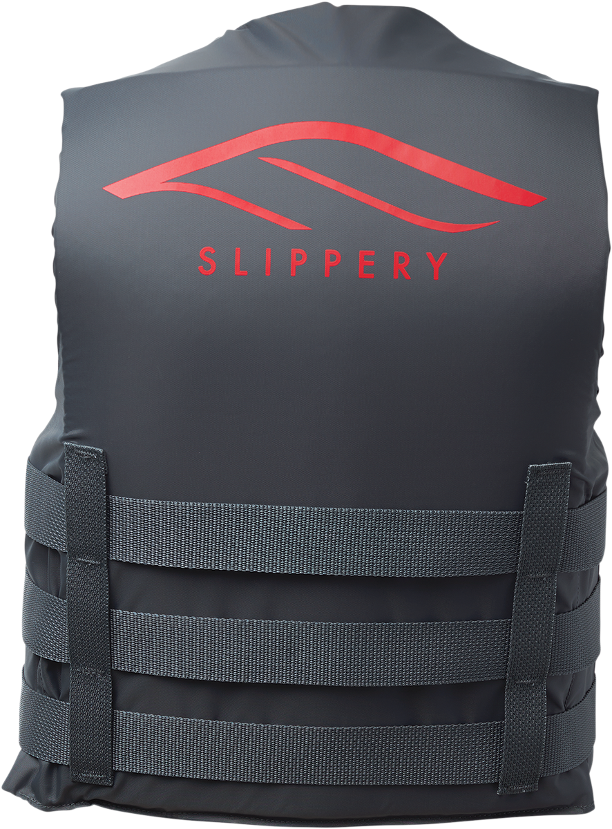 SLIPPERY Hydro Nylon Vest - Charcoal/Red - S/M 112214-10003020