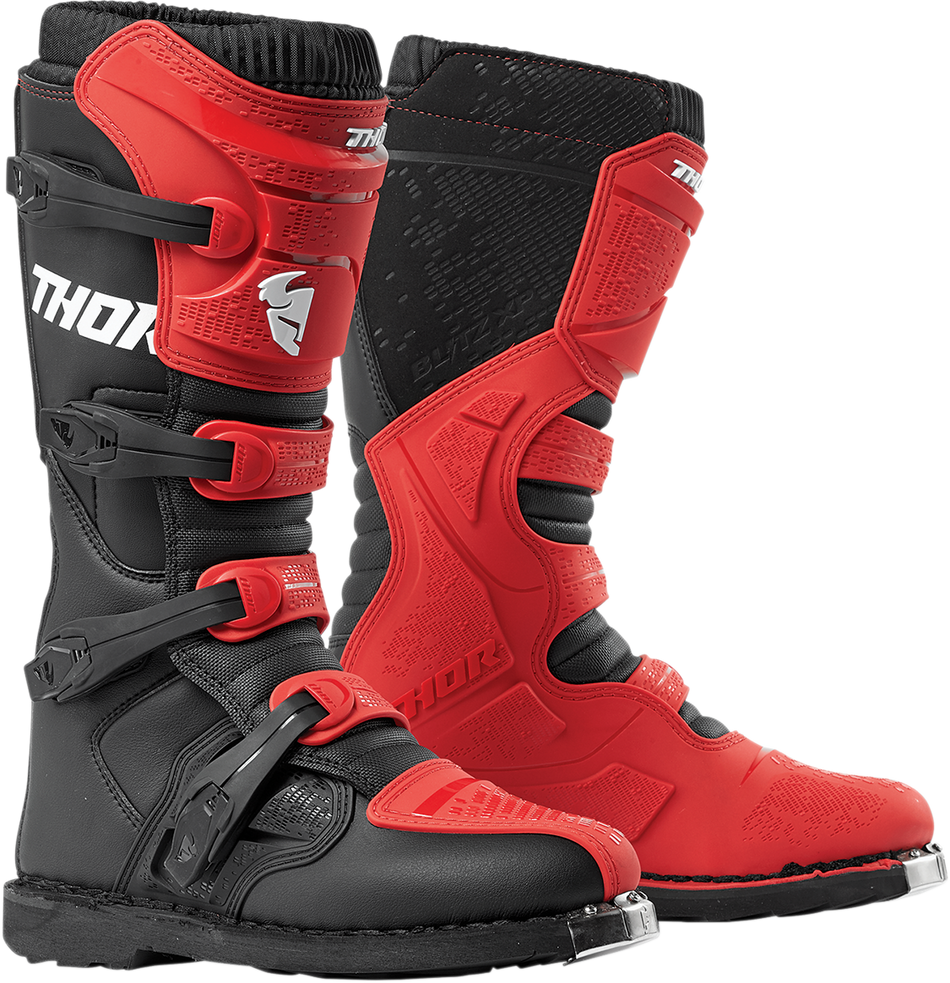 THOR Blitz XP Boots - Red/Black - Size 7 3410-2182