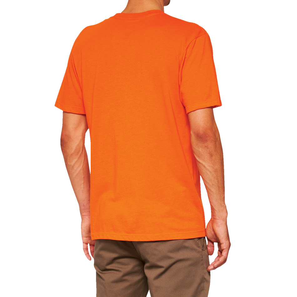 100% Icon T-Shirt - Orange - Large 20000-00042