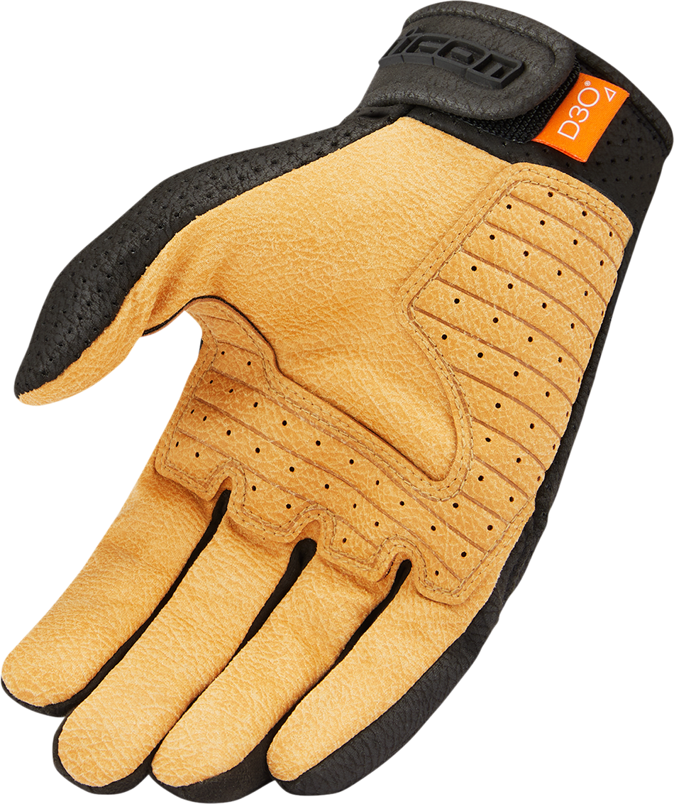 ICON Airform™ Gloves - Black/Tan - Medium 3301-4142