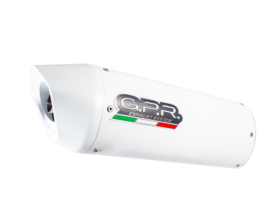 GPR Exhaust System Fantic Motor 125 M Performance 2019-2020, Albus Ceramic, Slip-on Exhaust Including Removable DB Killer and Link Pipe  FN.1.ALB