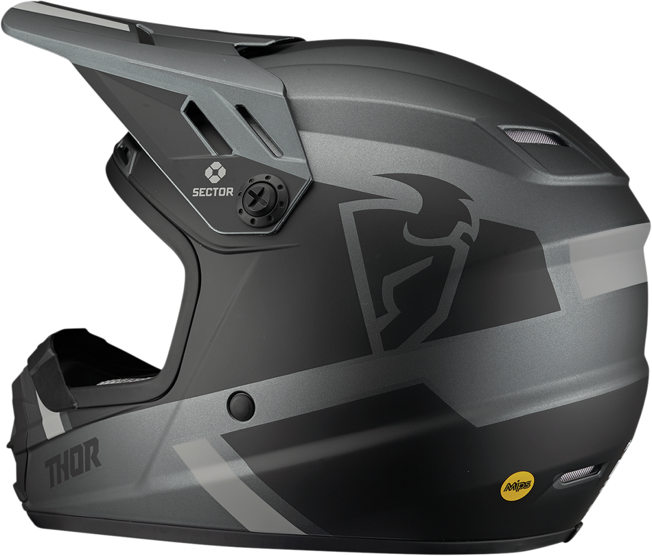 THOR Youth Sector Helmet - Split - MIPS - Charcoal/Black - Small 0111-1469