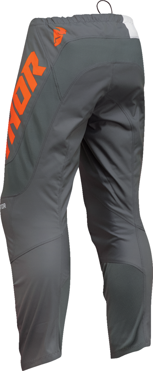 THOR Sector Checker Pants - Charcoal/Orange - 38 2901-10999