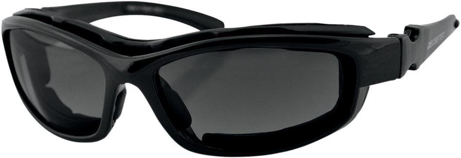 BOBSTER Road Hog II Convertible Sunglasses - Gloss Black - Interchangeable Lens BRH2001