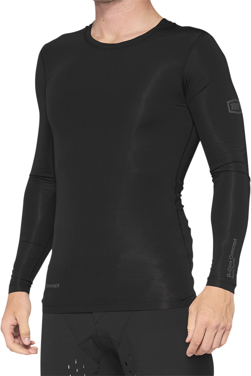 100% R-Core Concept Long-Sleeve Jersey - Black - XL 40004-00003