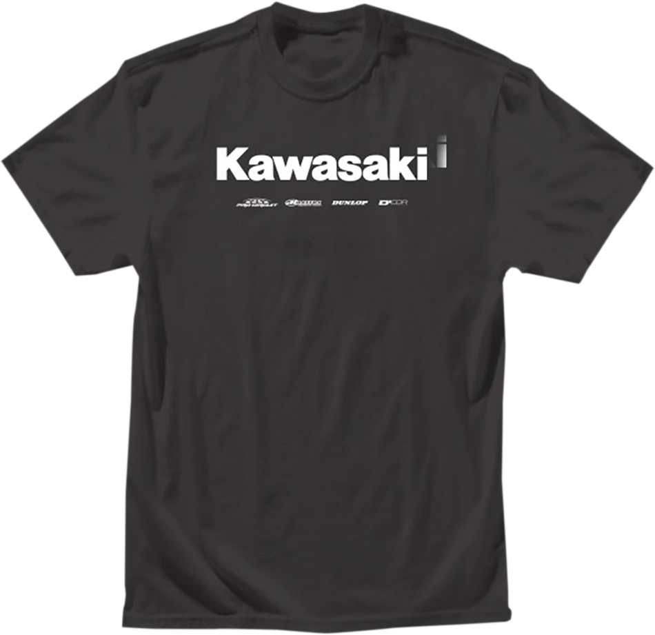 D'COR VISUALS Kawasaki Racing T-Shirt - Black - Large 80-119-3