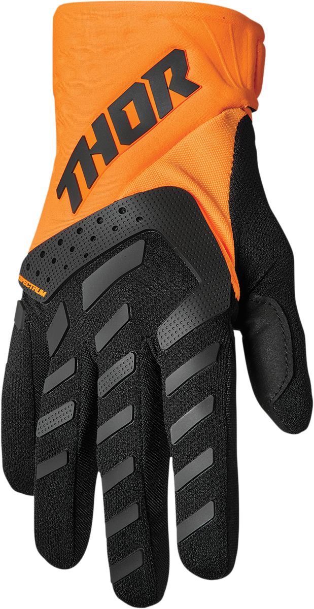 THOR Youth Spectrum Gloves - Orange/Black - Medium 3332-1615