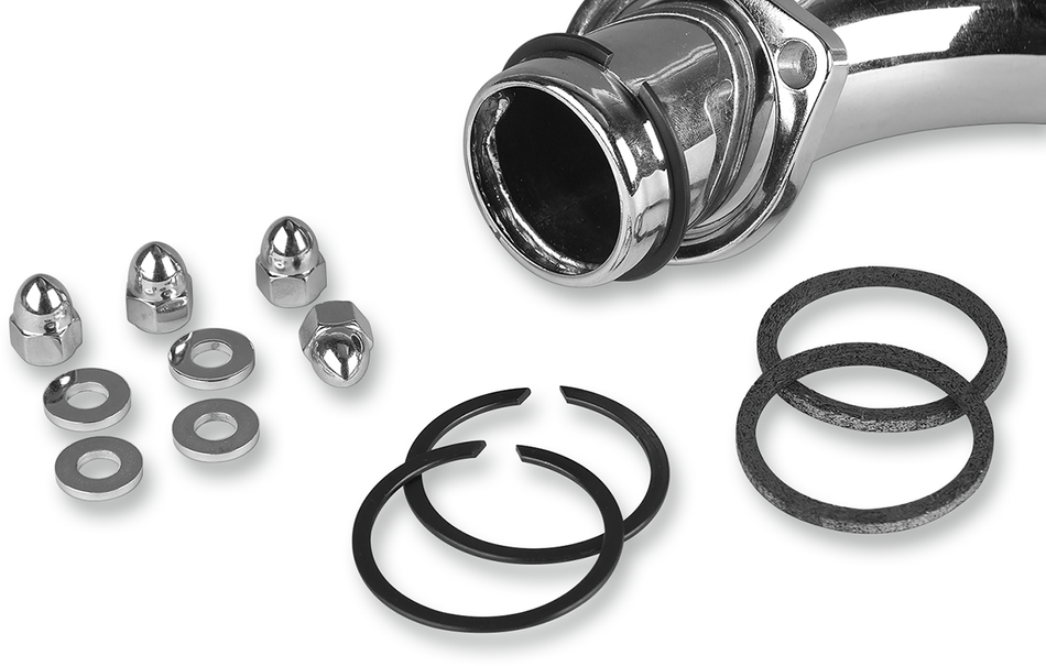 JAMES GASKET Exhaust Port Stainless/Chrome Gasket Kit - Big Twin/XL 65324-83-KW1