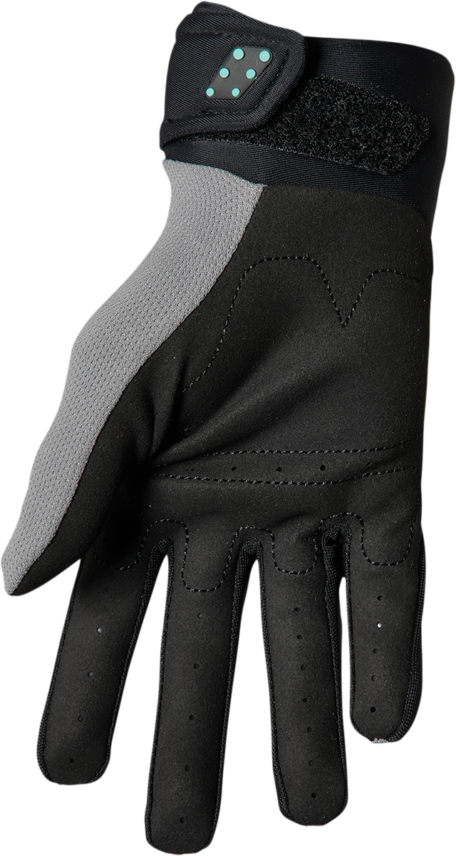 THOR Youth Spectrum Gloves - Gray/Black/Mint - 2XS 3332-1597