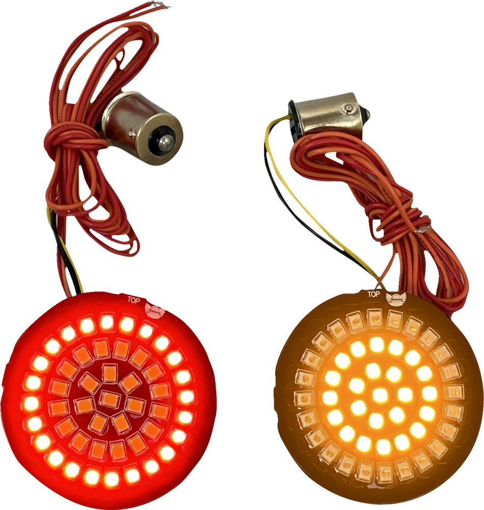 CUSTOM DYNAMICS Bullet Rear Turn Signal 1156 - Amber Lens GEN-4-AR2-1156