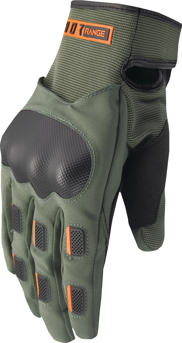 THOR Range Gloves - Army/Orange - 2XL 3330-7619