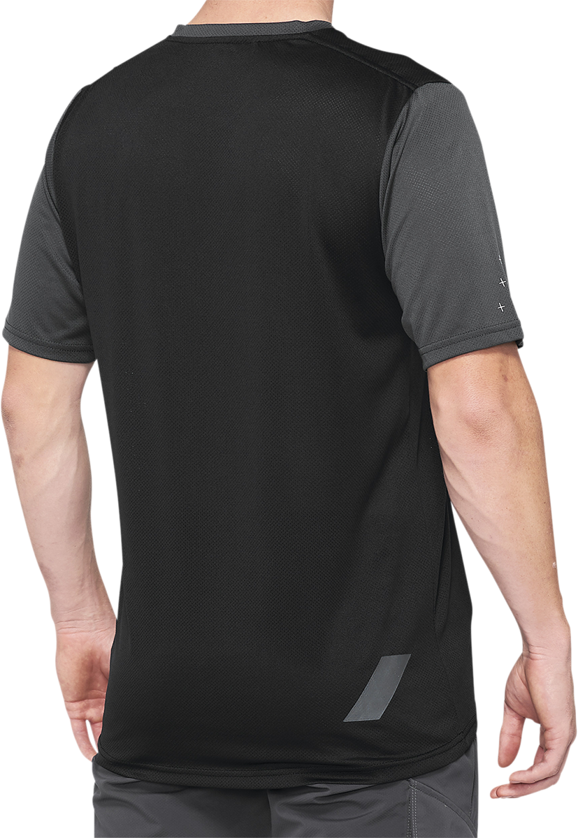 100% Ridecamp Jersey - Charcoal/Black - Large 40027-00007