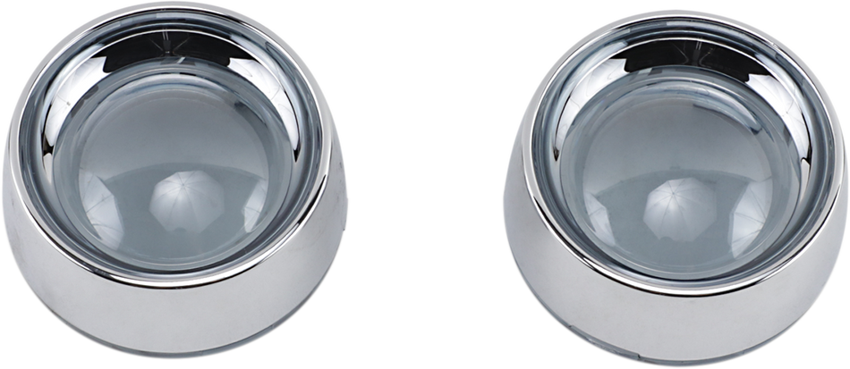KURYAKYN Deep Dish Bezels - Chrome/Smoke Lens 2107