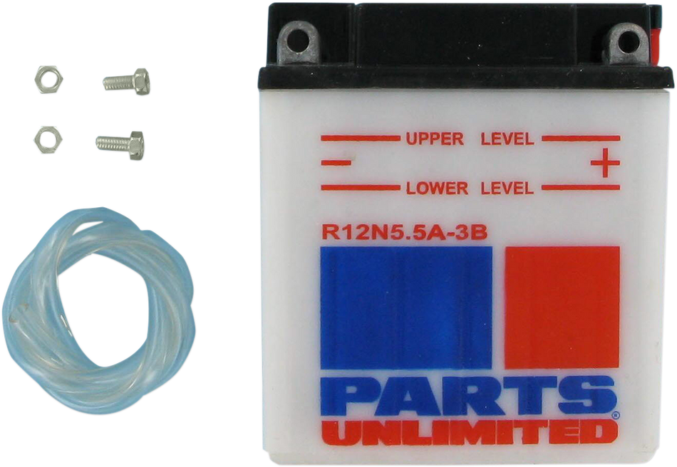 Parts Unlimited Conventional Battery 12n5.5a-3b