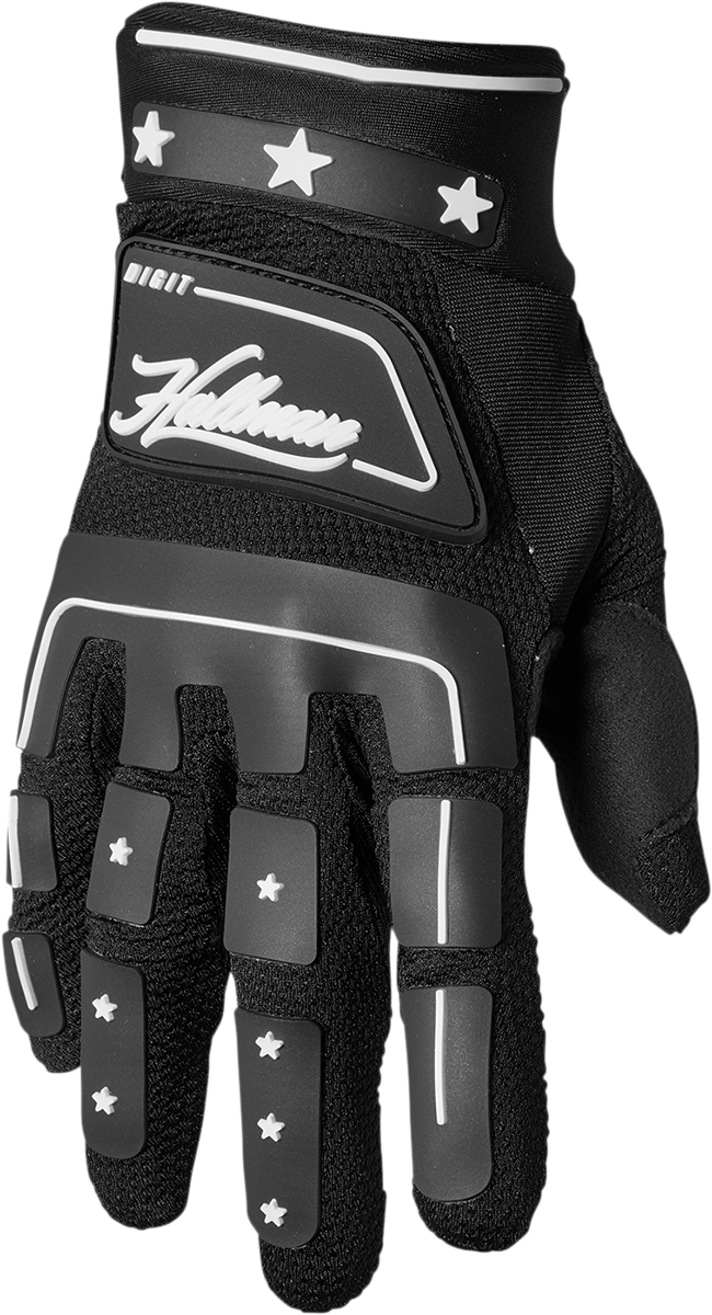 THOR Hallman Digit Gloves - Black/White - Large 3330-6767